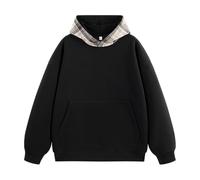 PANVER Men'S Sweatshirt Lightweight Fashion Sport Drawstring Hooded Pullover Classic Trend Casual Long-Sleeved Sweatshirts F-Black S