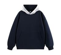 PANVER Men'S Sweatshirt Lightweight Fashion Sport Drawstring Hooded Pullover Classic Trend Casual Long-Sleeved Sweatshirts J-Navy XL