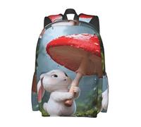 panverix Cartoon Business Laptop Backpack Work Backpack Casual Daypack, Cute Bunny, One Size