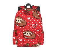 panverix Cute 13 Inch Laptop Backpack Backpacks For Work Travel Rucksack For Men Women, Cartoon Sloth Polka Dots, One Size