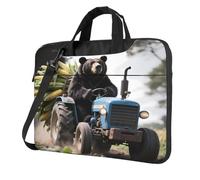 Panverix Laptop Bag Laptop Briefcase With Shoulder Straps & Handle Notebook Bag For Office Business, Diligent Bear, 13 inch