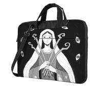 Panverix Laptop Crossbody Bag Laptop Briefcase With Shoulder Straps & Handle Messenger Bag For Office Business, Lady Darkness, 13 inch