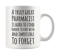 Panvola A Truly Great Pharmacist Is Hard To Find Coffee Mug 11oz White Pharmacy Technician Student Ceramic Cup Novelty Drinkware