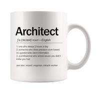 Panvola Architect Definition Architect Gifts For Men Women Architecture Gifts Ceramic Mug 11 oz White Novelty Drinkware 11 oz
