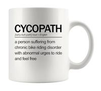 Panvola Cycopath Definition Mug Bikers Gift Biker Dad Mom Brother Sister Girlfriend Boyfriend Cyclist Gifts For Men Women Ceramic Mug 11 oz White