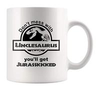 Panvola 'Don't Mess with Unclesaurus You'll Get Jurasskicked ' Uncle Gifts from Niece Nephews Fathers Day for Brother Ceramic Mug11oz White