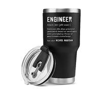 Panvola 'Engineer Definition ' Engineer Gifts Funny Drinkware for Engineer Student and New Licensed Passer Vacuum Insulated Tumbler Stainless Steel with Straw and Removable Lid (30 oz)
