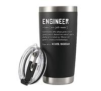 Panvola Engineer Definition Engineer Gifts Funny Drinkware for Engineering Student and New Licensed Passer Vacuum Insulated Tumbler Stainless Steel with Straw and Removable Lid (20 oz)