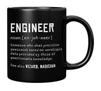 Panvola Engineer Definition Someone Who Does Precision Funny Engineer Gifts For Engineering Students Teachers Computer Civil Mechanical Electrical Software Engineer Ceramic Mug 11 oz (Black)