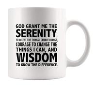 Panvola God Grant Me The Serenity Prayer Inspirational Prayer Mug 11oz
