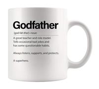 Panvola Godfather Definition Godfather Gift for Baptism Mug 11oz White