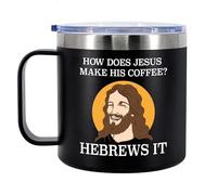 Panvola How Does Jesus Make His Coffee. Hebrews it Mug 11oz White
