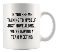 Panvola If You See Me Talking Myself Mug 11oz White