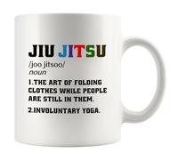Panvola Jiu Jitsu Definition Funny Jiu Jitsu Gifts Jiujitsu Coach Player Funny Sarcastic Novelty Drinkware Ceramic Mug 11 oz White