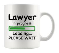 Panvola Lawyer in Progress Loading Please Wait Lawyer Gifts Law Student Coffee Mug Graduation Gift Future Attorney Ceramic Cup Novelty Drinkware 11 oz White