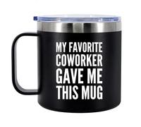 Panvola My Favorite Coworker Gave Me This Mug Insulated Coffee Cup 14oz with Handle and Lid Coworker Gifts
