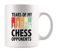 Panvola Tears of My Chess Opponents Chess Mug 11oz White