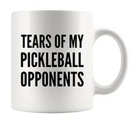 Panvola Tears of My Pickleball Opponents Sports Gift Ceramic Mug 11oz White