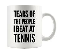 Panvola Tears of the People I Beat at Tennis Sports Tennis Gifts For Men Women Coffee Mug Ceramic Cup 11 oz White Novelty Drinkware