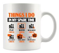 Panvola Things I Do In My Spare Time Chess Chess Mug 11oz White