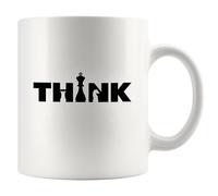 Panvola Think Chess Vintage Retro Chess Mug 11oz White