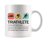 Panvola Triathlete Definition Athlete Gift Ceramic Mug 11oz White