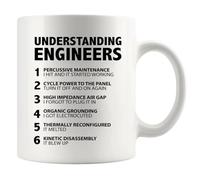 Panvola Understanding Engineers Funny Engineer Gifts Engineering Student Teacher Engineer Dad Boyfriend Brother Husband Coworker from Wife Girlfriend Ceramic Mug 11 oz White