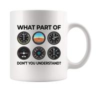 Panvola What Part Don't You Understand Pilot Aviation Gift Mug White