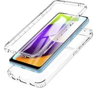 PANXIYUE Case for Oppo Reno 13F/13FS, Shockproof Transparent Soft TPU and Rigid PC 360° Full Body Protection Case Cover for Oppo Reno 13F / 13FS, Transparent