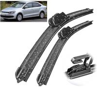 PANXUC Car Windscreen Wipers for VW Polo Sedan Vento 2010-2017, Wiper Blades Windshield Windscreen Window Brushes Wiper Arm