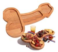 PANYI Wooden Plates, Fun Tableware Wooden Tray, Unique Solid Wood Deli Plate Food Platter Kitchen Wine Meat and Cheese Plate Novelty Shape Appetizer Plate Portion Control Plate (MZCP-7)
