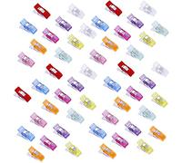 PANYTOW Sewing Multipurpose Sewing Quilting Clips Plastic Quilting Crafting Wonder Clips for Dressmaking Crafting Assorted Colors (Assorted Colors)