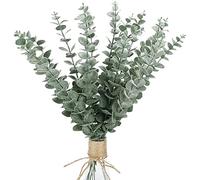 PANYu 12pcs Eucalyptus Stems Artificial Eucalyptus Leaves,Faux Greenery Branches for Wedding Centerpiece Flower Floral Arrangement,Home Office Flowers Bouquet Centerpiece