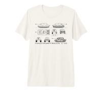 Panzer E-100 German WW2 Super-Heavy Tank Blueprints Premium T-Shirt