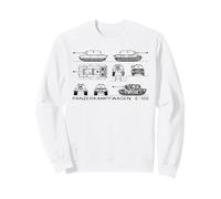 Panzer E-100 German WW2 Super-Heavy Tank Blueprints Sweatshirt