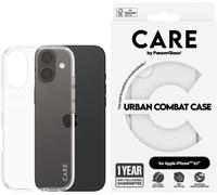 PanzerGlass CARE by Flagship Case Transparent Urban Combat w. Clear Frame iPhone 16