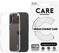 PanzerGlass CARE by Flagship Case Transparent Urban Combat w. Clear Frame iPhone 16 Pro