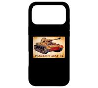 Panzer IV Ausf F2 German WW2 Tank Illustration Case for iPhone 17 Pro Max