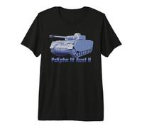 Panzer IV Ausf H German WW2 Tank Illustration Premium T-Shirt