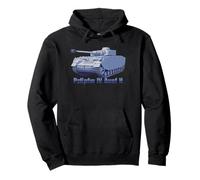 Panzer IV Ausf H German WW2 Tank Illustration Pullover Hoodie