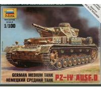 Panzer Pz-IV Ausf.D German Medium Tank Armored Vehicle Plastic Kit 1:100 Model