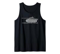 Panzer V Panther German WW2 Tank Dot Diagram Tank Top