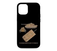 Panzer VI King Royal Tiger II WW2 German Tanks Diagrams Case for iPhone 12/12 Pro