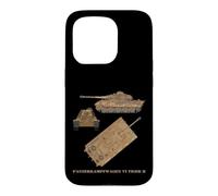 Panzer VI King Royal Tiger II WW2 German Tanks Diagrams Case for iPhone 15 Pro