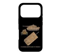 Panzer VI King Royal Tiger II WW2 German Tanks Diagrams Case for iPhone 17 Pro