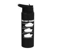 Panzer VI King Tiger I'm a cat Person Stainless Steel Insulated Water Bottle