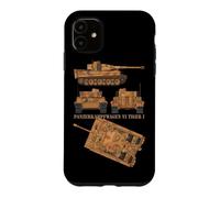 Panzer VI Tiger I WW2 German Army Tank Charts Case for iPhone 11