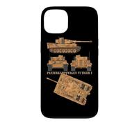 Panzer VI Tiger I WW2 German Army Tank Charts Case for iPhone 13