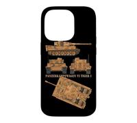 Panzer VI Tiger I WW2 German Army Tank Charts Case for iPhone 14 Pro