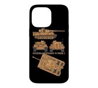 Panzer VI Tiger I WW2 German Army Tank Charts Case for iPhone 14 Pro Max